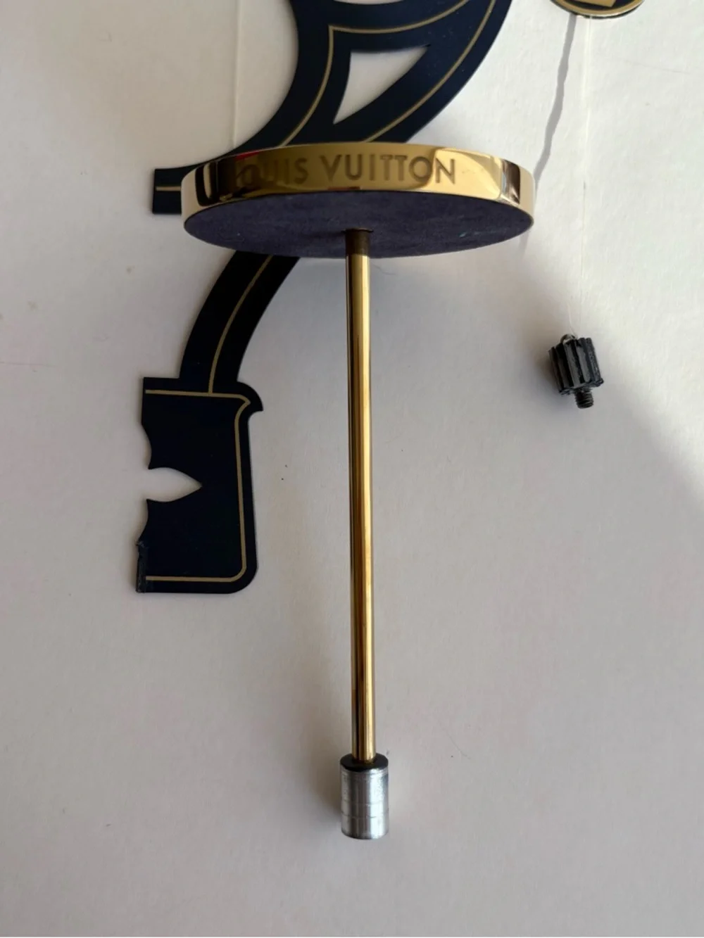 Louis Vuitton Navy and Gold Ornamental Hot Air Balloon Sculpture Ikebana Vase - Picture 7 of 11